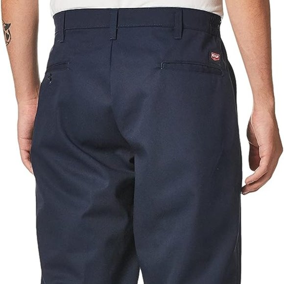 Red Kap Men's Elastic Insert Work Pant -NAVY 54 x 30 NEW Wrinkle free stain free - Picture 4 of 9